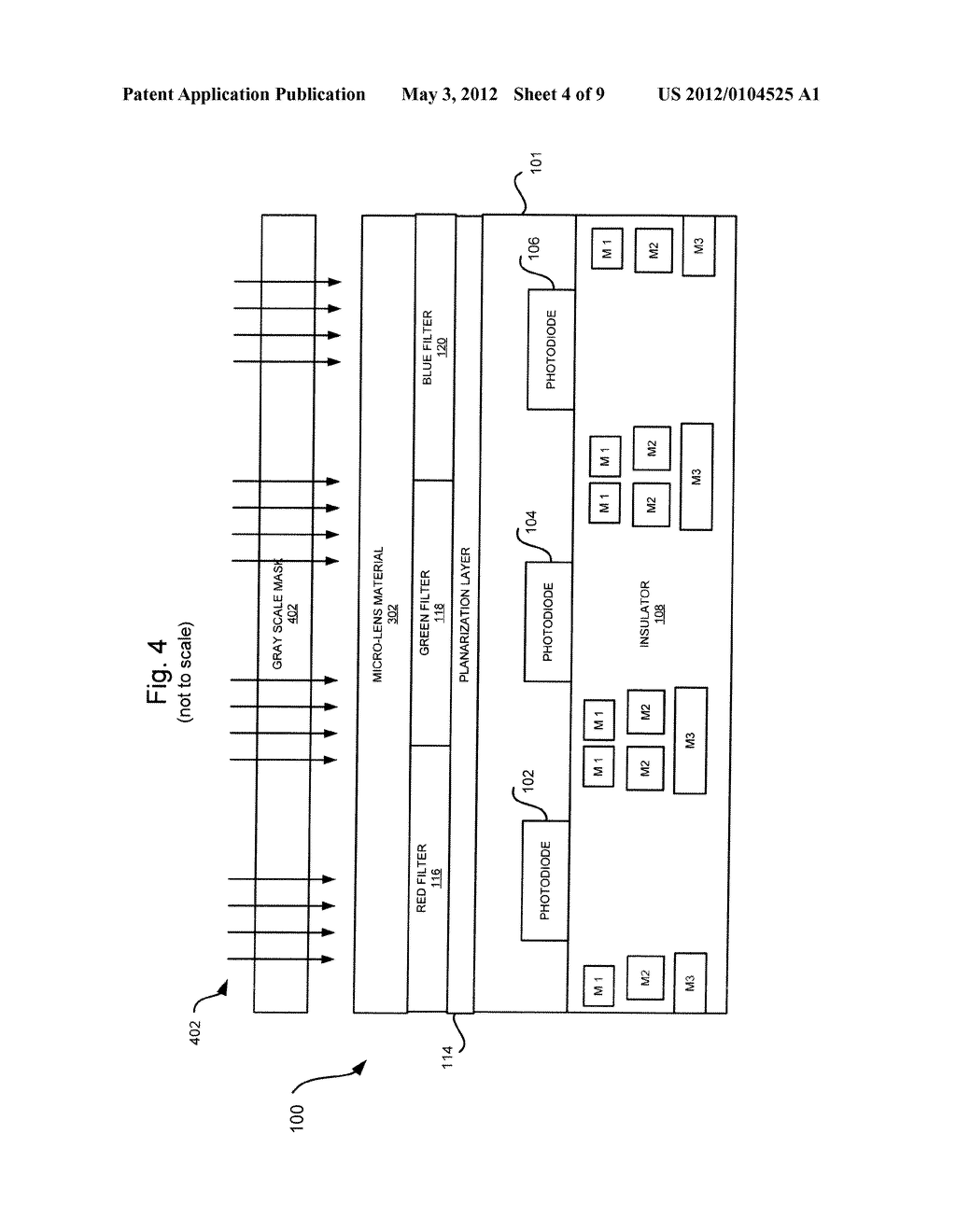 IMAGE SENSOR WITH COLOR PIXELS HAVING UNIFORM LIGHT ABSORPTION DEPTHS - diagram, schematic, and image 05