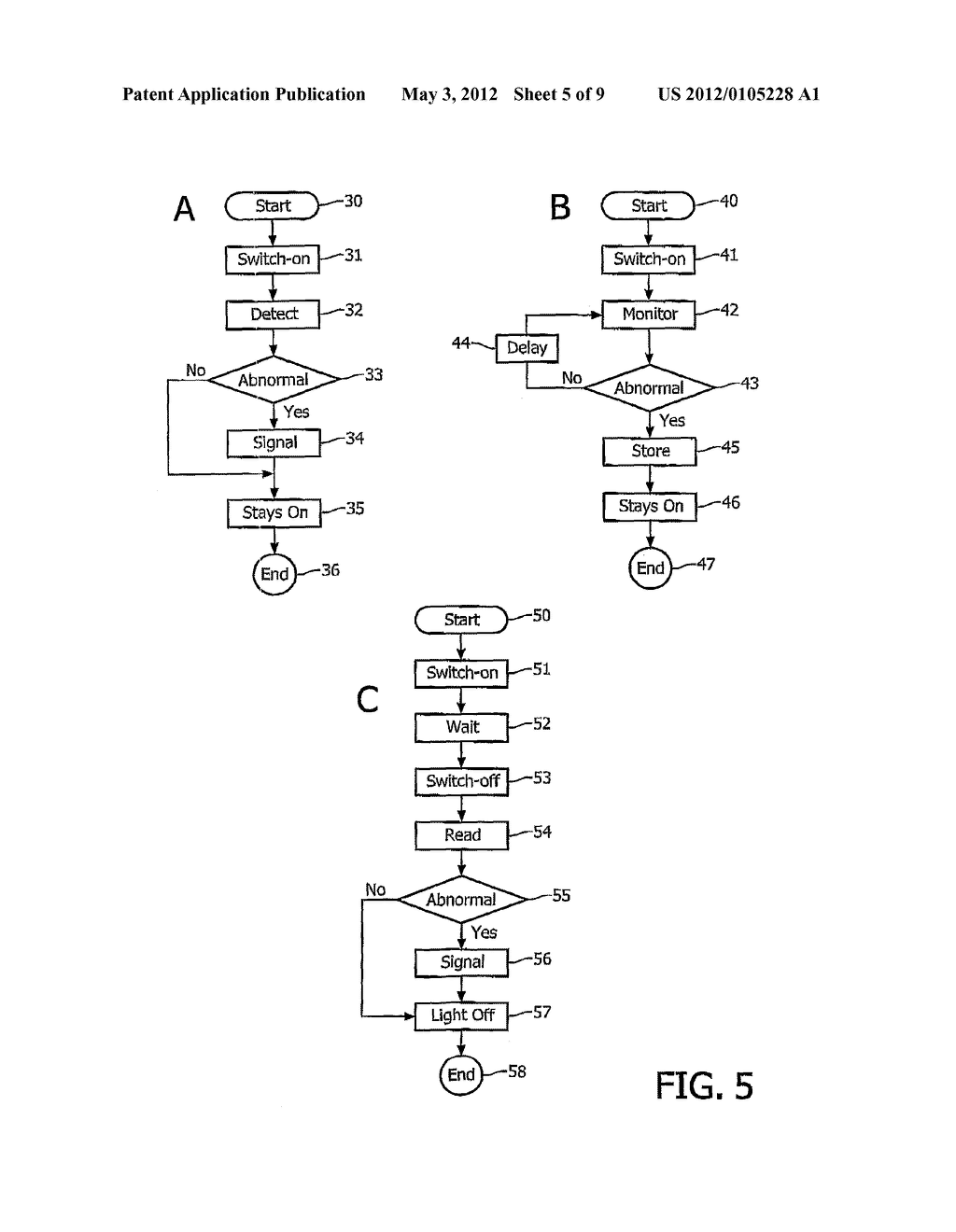 CODED WARNING SYSTEM FOR LIGHTING UNITS - diagram, schematic, and image 06