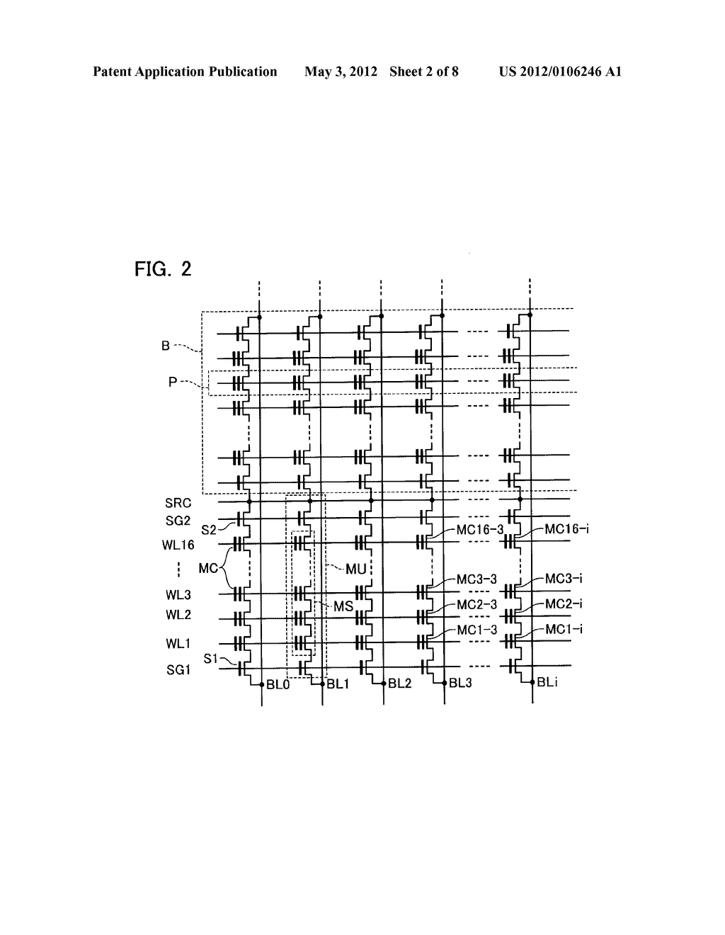 NON-VOLATILE SEMICONDUCTOR MEMORY DEVICE, METHOD OF WRITING THE SAME, AND     SEMICONDUCTOR DEVICE - diagram, schematic, and image 03