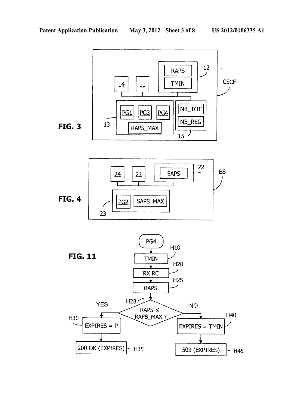 Method and device for acknowledging a periodic signaling request in a     telecommunication network - diagram, schematic, and image 04