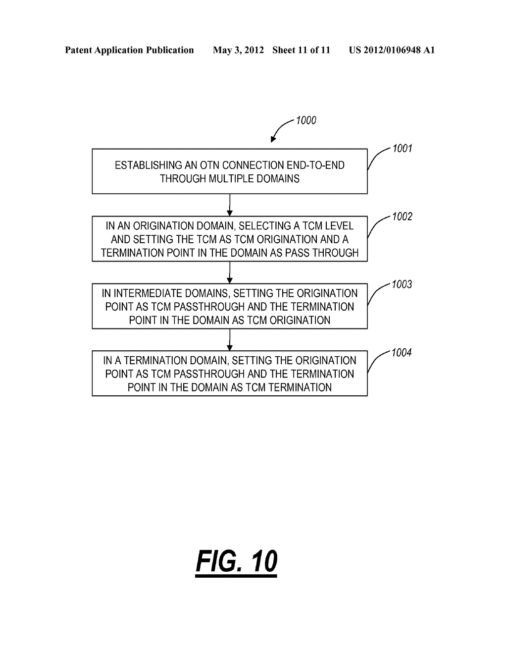 OPTICAL NETWORK IN-BAND CONTROL PLANE SIGNALING, VIRTUALIZED CHANNELS, AND     TANDEM CONNECTION MONITORING SYSTEMS AND METHODS - diagram, schematic, and image 12