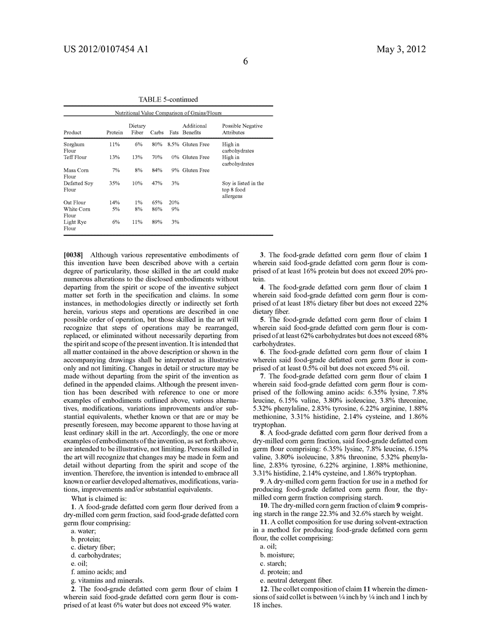 FOOD-GRADE FLOUR FROM DRY FRACTIONATED CORN GERM AND COLLET COMPOSITION     AND METHOD FOR PRODUCING SAME - diagram, schematic, and image 09