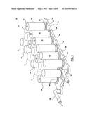 Heat Exchanger and Battery Unit Structure for Cooling Thermally Conductive     Batteries diagram and image