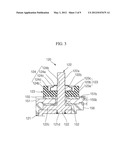 TERMINAL OF RECHARGEABLE BATTERY, METHOD OF ASSEMBLING THE TERMINAL OF     RECHARGEABLE BATTERY, RECHARGEABLE BATTERY MODULE AND METHOD OF     ASSEMBLING THE RECHARGEABLE BATTERY MODULE diagram and image