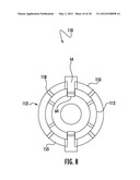 PUSH-ON CABLE CONNECTOR WITH A COUPLER AND RETENTION AND RELEASE MECHANISM diagram and image