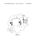 PROVIDING LOCAL TRAFFIC IN A CELL OR GROUP OF CELLS OF A CELLULAR     COMMUNICATION NETWORK diagram and image