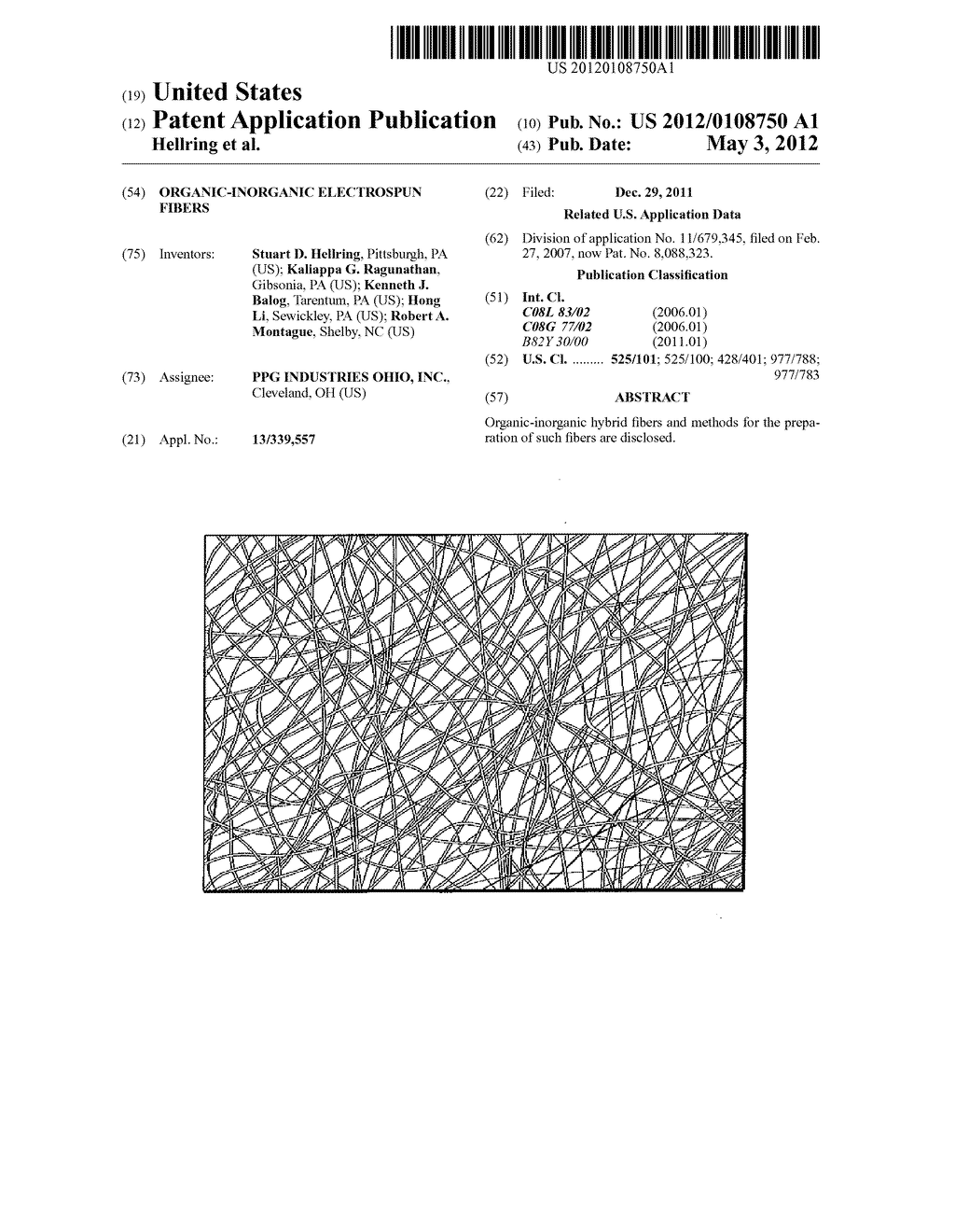 Organic-Inorganic Electrospun Fibers - diagram, schematic, and image 01