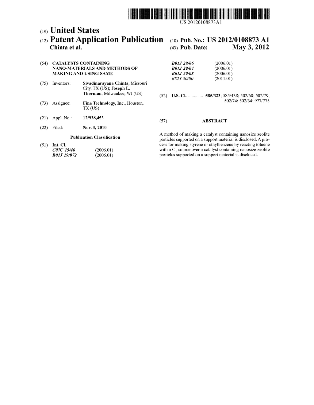 Catalysts Containing Nano-Materials and Methods of Making and Using Same - diagram, schematic, and image 01