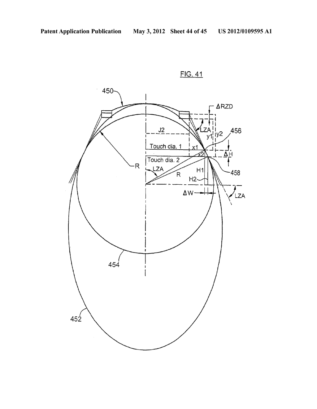CONTACT LENS AND METHODS OF MANUFACTURE AND FITTING SUCH LENSES AND     COMPUTER PROGRAM PRODUCT - diagram, schematic, and image 45