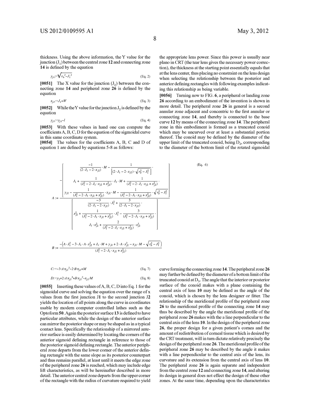 CONTACT LENS AND METHODS OF MANUFACTURE AND FITTING SUCH LENSES AND     COMPUTER PROGRAM PRODUCT - diagram, schematic, and image 54