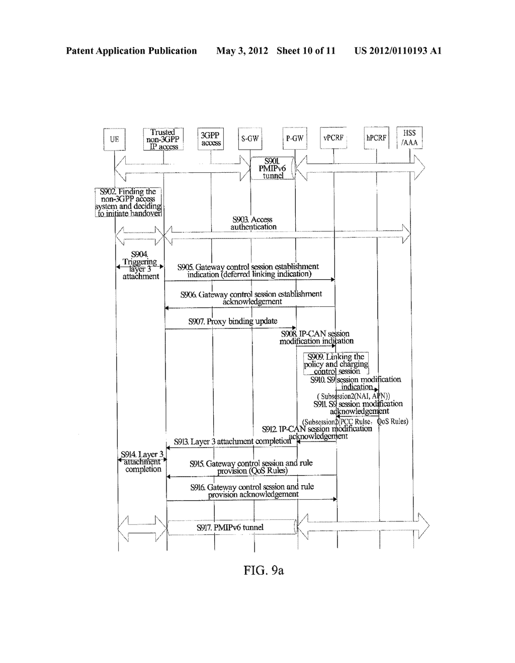 RESELECTION SYSTEM FOR BEARER BINDING AND EVENT REPORTING FUNCTION AND     METHOD THEREOF - diagram, schematic, and image 11