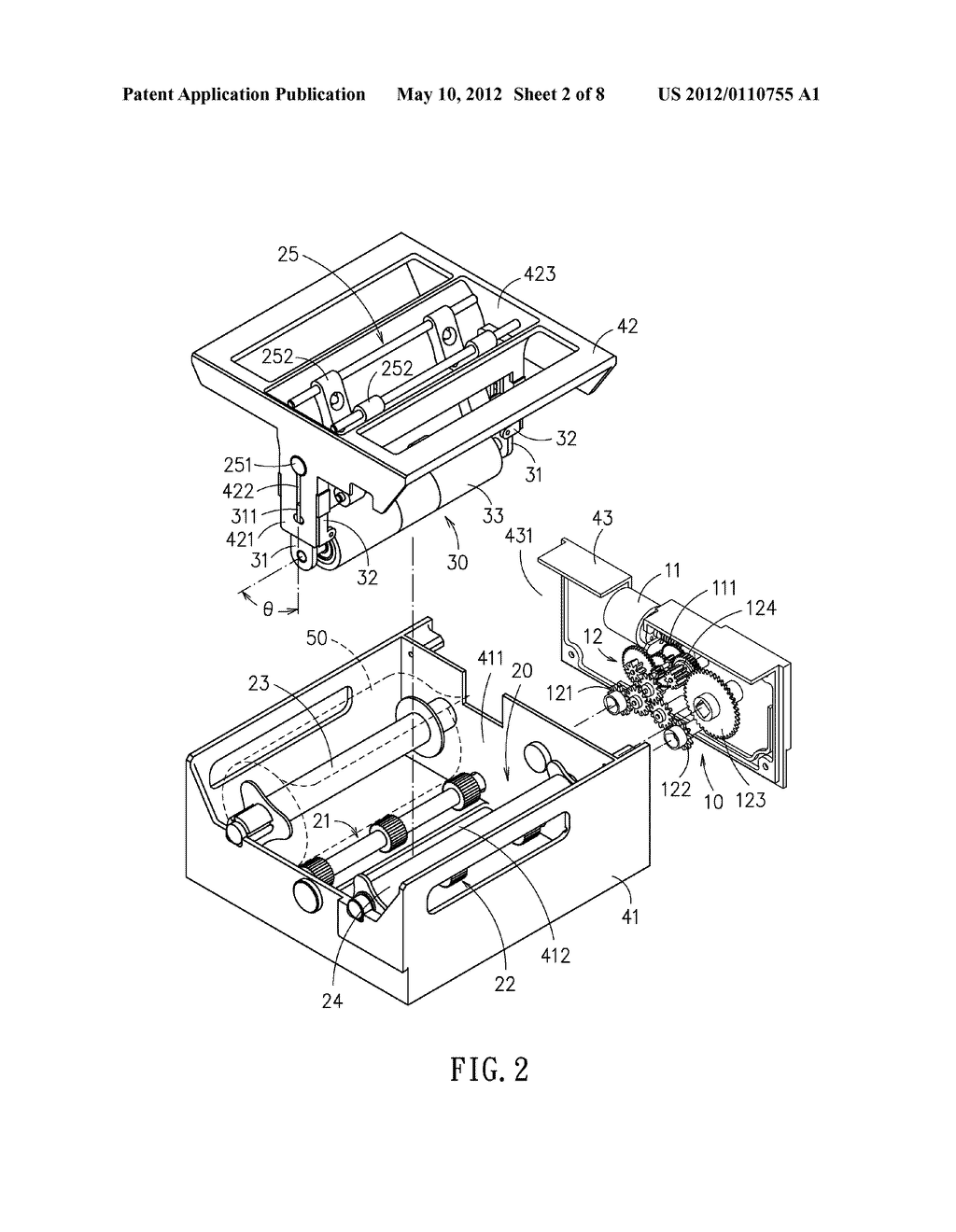 Cleaning Device with Electrostatic Sheet Auto Rolling - diagram, schematic, and image 03