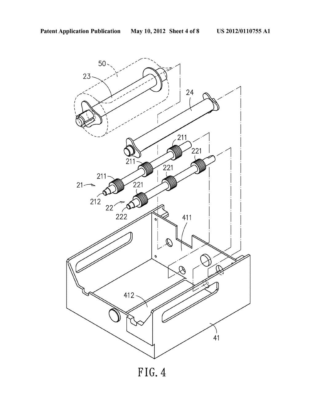 Cleaning Device with Electrostatic Sheet Auto Rolling - diagram, schematic, and image 05