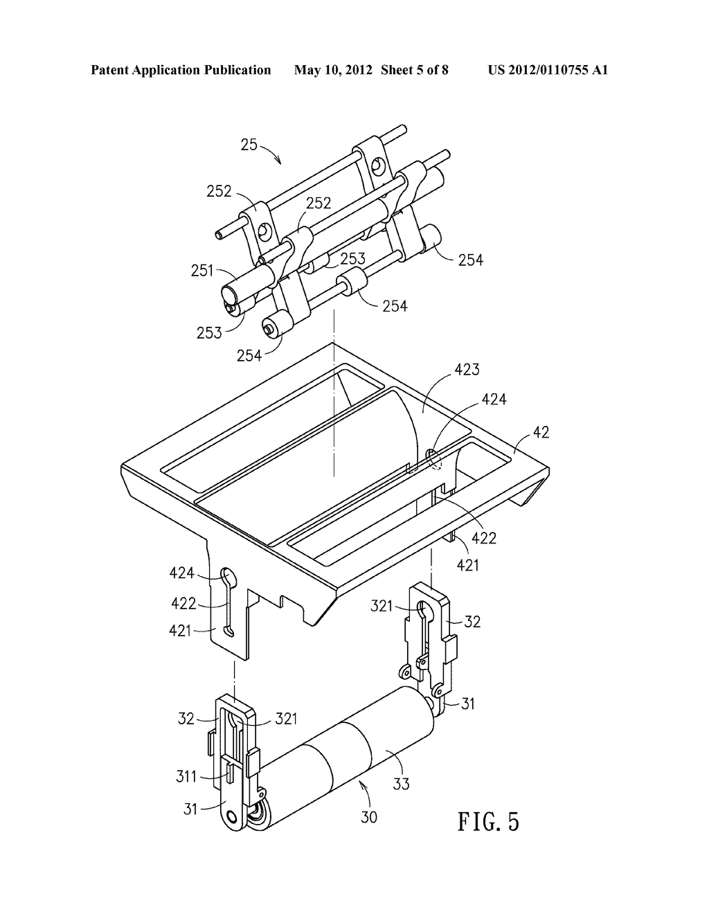 Cleaning Device with Electrostatic Sheet Auto Rolling - diagram, schematic, and image 06