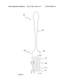 Eating Fork With Reverse Tapered Tines diagram and image