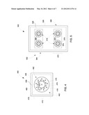 DEVICE FOR PRE-RINSING OBJECTS IN AN APPLIANCE UTILIZING LINE PRESSURE OF     A FLUID SUPPLY diagram and image