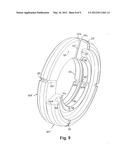 Elastomeric Insert for Supporting a Tire and Mounted Assembly     Incorporating It diagram and image