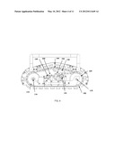 Suspension for an endless track climbing machine diagram and image