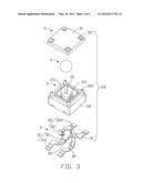 TILT SWITCH PREVENTING SOLDERING MATERIAL FROM ENTERNING INTERIOR THEREOF diagram and image