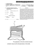 ENVIRONMENT-FRIENDLY FOAMED CONTAINER CLOSURE LAMINATE WITH EMBOSSED TABS diagram and image