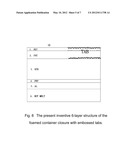 ENVIRONMENT-FRIENDLY FOAMED CONTAINER CLOSURE LAMINATE WITH EMBOSSED TABS diagram and image