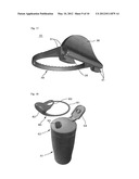 BEVERAGE CONTAINER WITH A PROTRUSION, AND SEPARABLE PROTRUSION DEVICE FOR     SAME diagram and image