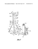 JACK STAND AND COMBINATION & METHOD OF ELEVATING A LOAD diagram and image