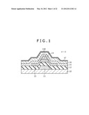 THIN FILM TRANSISTOR AND A METHOD OF MANUFACTURING THE SAME diagram and image