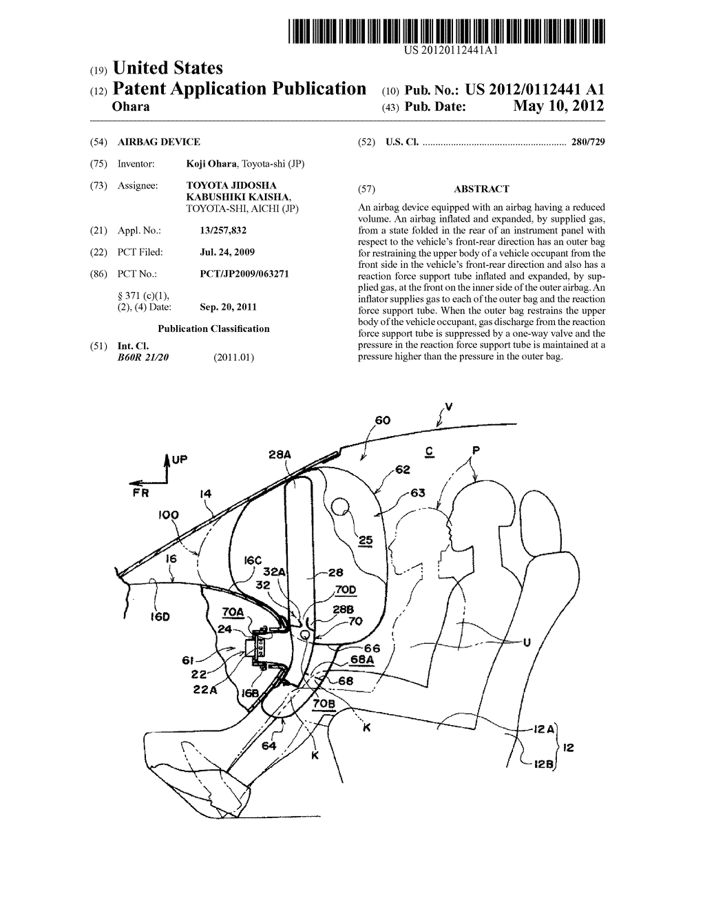 AIRBAG DEVICE - diagram, schematic, and image 01