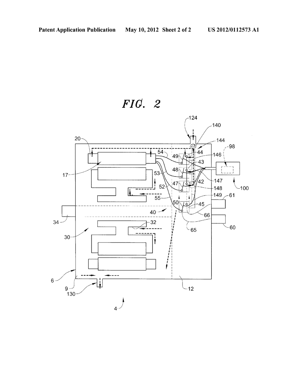 ELECTRIC MACHINE SYSTEM INCLUDING AN ALTERNATING CURRENT (AC) ELECTRIC     MACHINE HAVING AN EXPANDABLE COOLANT MANIFOLD - diagram, schematic, and image 03