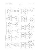 MATERIAL FOR ORGANIC ELECTROLUMINESCENCE DEVICE AND ORGANIC     ELECTROLUMINESCENCE DEVICE USING THE SAME diagram and image