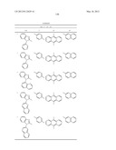 MATERIAL FOR ORGANIC ELECTROLUMINESCENCE DEVICE AND ORGANIC     ELECTROLUMINESCENCE DEVICE USING THE SAME diagram and image