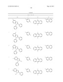 MATERIAL FOR ORGANIC ELECTROLUMINESCENCE DEVICE AND ORGANIC     ELECTROLUMINESCENCE DEVICE USING THE SAME diagram and image