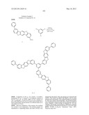 MATERIAL FOR ORGANIC ELECTROLUMINESCENCE DEVICE AND ORGANIC     ELECTROLUMINESCENCE DEVICE USING THE SAME diagram and image