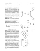 MATERIAL FOR ORGANIC ELECTROLUMINESCENCE DEVICE AND ORGANIC     ELECTROLUMINESCENCE DEVICE USING THE SAME diagram and image