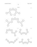 MATERIAL FOR ORGANIC ELECTROLUMINESCENCE DEVICE AND ORGANIC     ELECTROLUMINESCENCE DEVICE USING THE SAME diagram and image