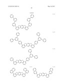 MATERIAL FOR ORGANIC ELECTROLUMINESCENCE DEVICE AND ORGANIC     ELECTROLUMINESCENCE DEVICE USING THE SAME diagram and image