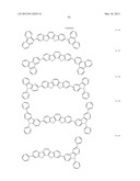 MATERIAL FOR ORGANIC ELECTROLUMINESCENCE DEVICE AND ORGANIC     ELECTROLUMINESCENCE DEVICE USING THE SAME diagram and image