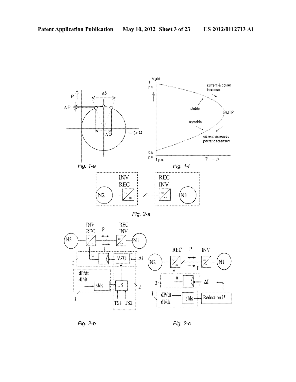 METHOD AND APPARATUS FOR AUTOMATIC NETWORK STABILIZATION IN ELECTRIC POWER     SUPPLY SYSTEMS USING AT LEAST ONE CONVERTER - diagram, schematic, and image 04