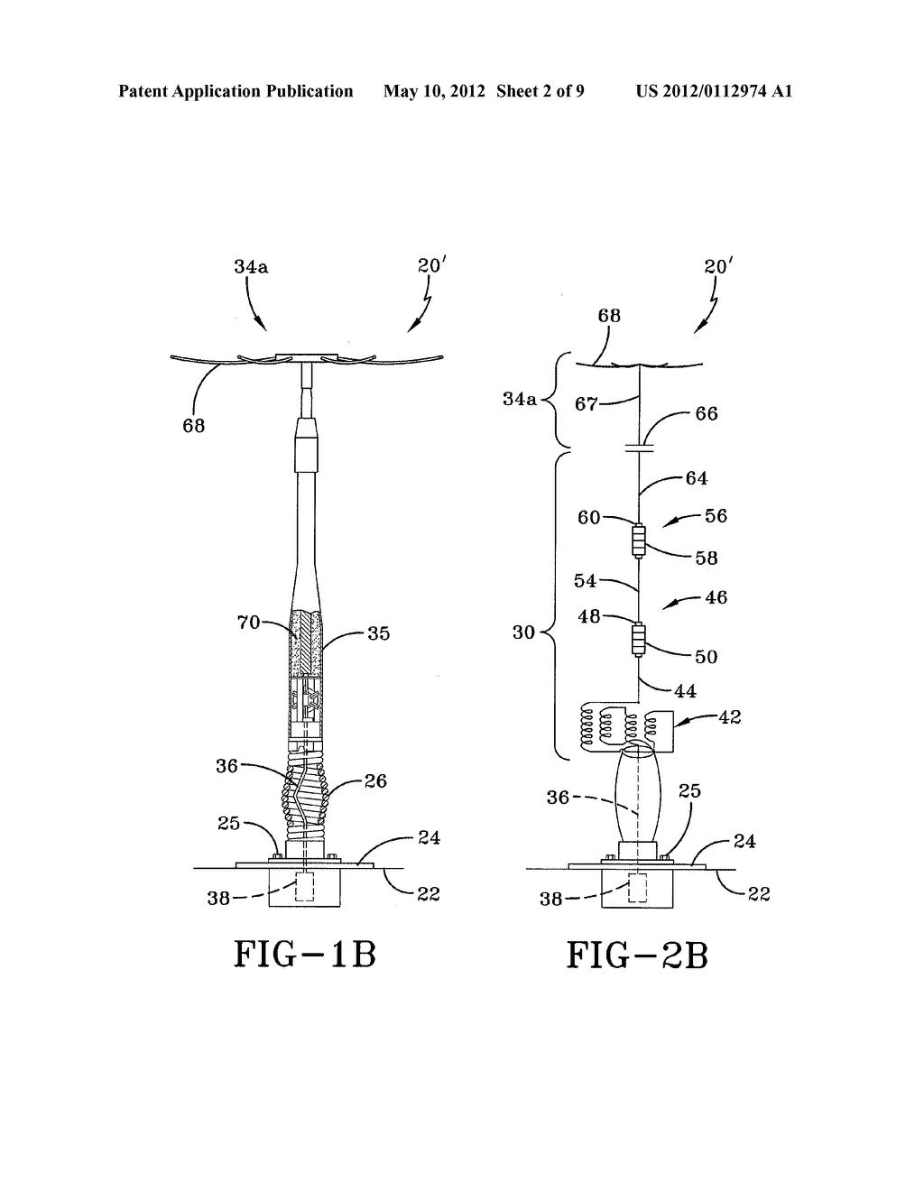 LOW PROFILE, BROAD BAND MONOPOLE ANTENNA WITH HEAT DISSIPATING     FERRITE/POWDER IRON NETWORK AND METHOD FOR CONSTRUCTING THE SAME - diagram, schematic, and image 03