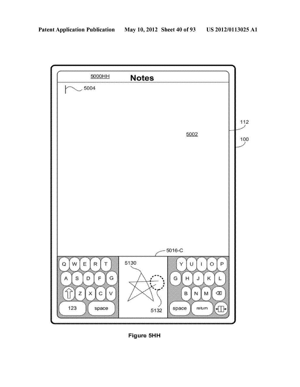 Device, Method, and Graphical User Interface for Manipulating Soft     Keyboards - diagram, schematic, and image 41