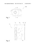 HYPER-OSMOTIC EYE CONTACT LENS diagram and image