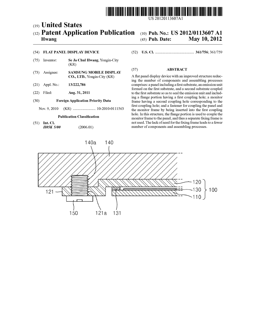 Flat Panel Display Device - diagram, schematic, and image 01