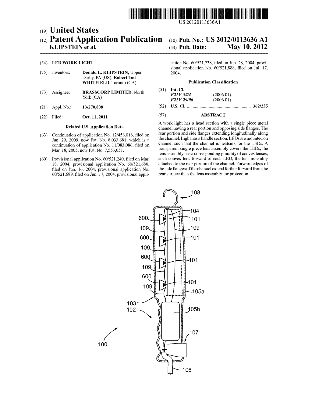 LED WORK LIGHT - diagram, schematic, and image 01