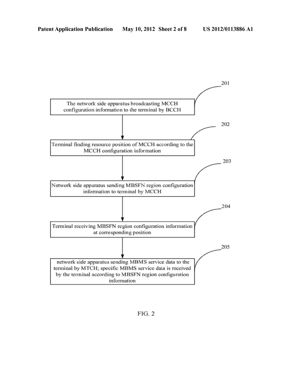 Method, Apparatus And System For Configuring Multimedia Broadcast     Multicast Service (MBMS) Control Information - diagram, schematic, and image 03