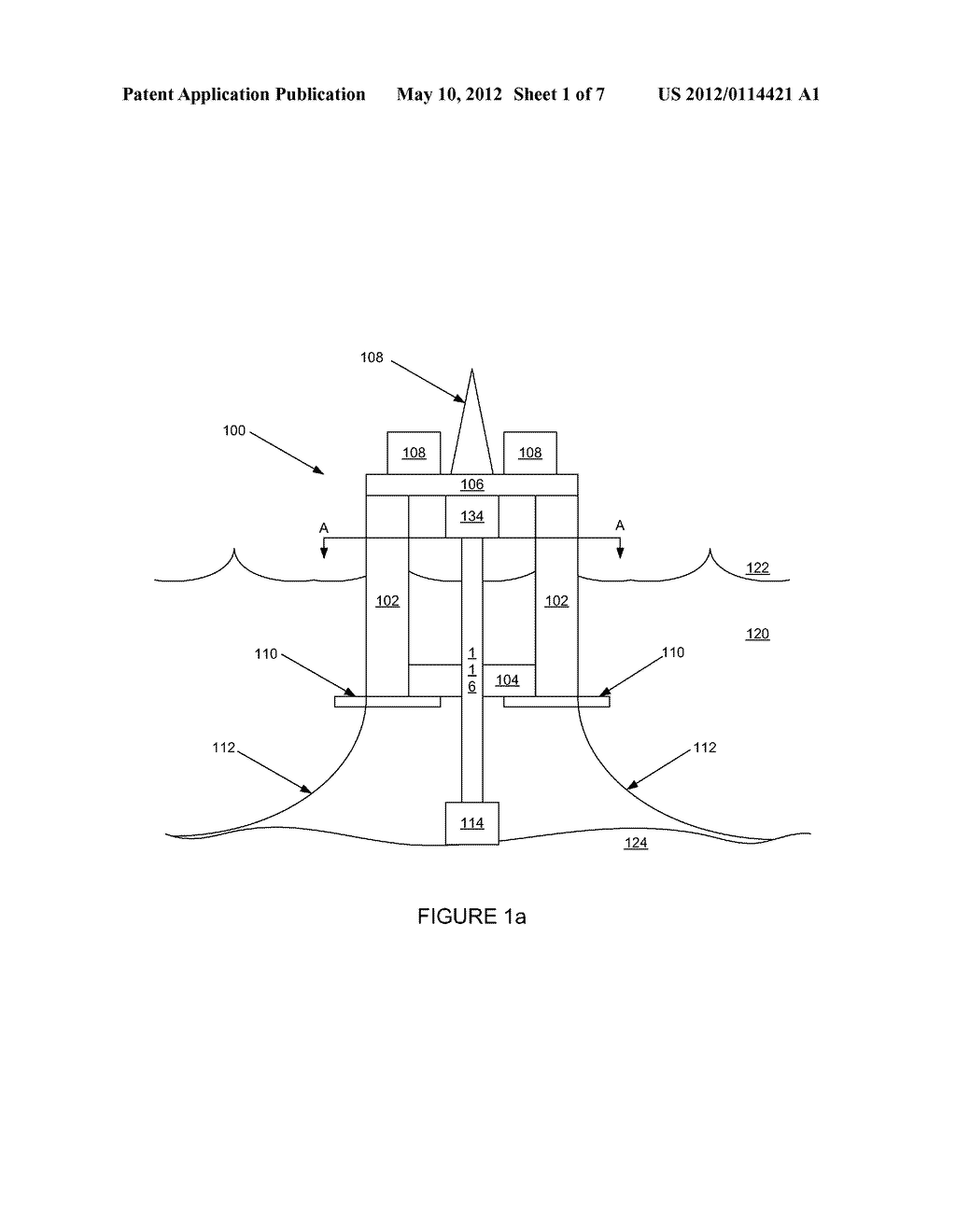 SEMI-SUBMERSIBLE FLOATING STRUCTURE - diagram, schematic, and image 02