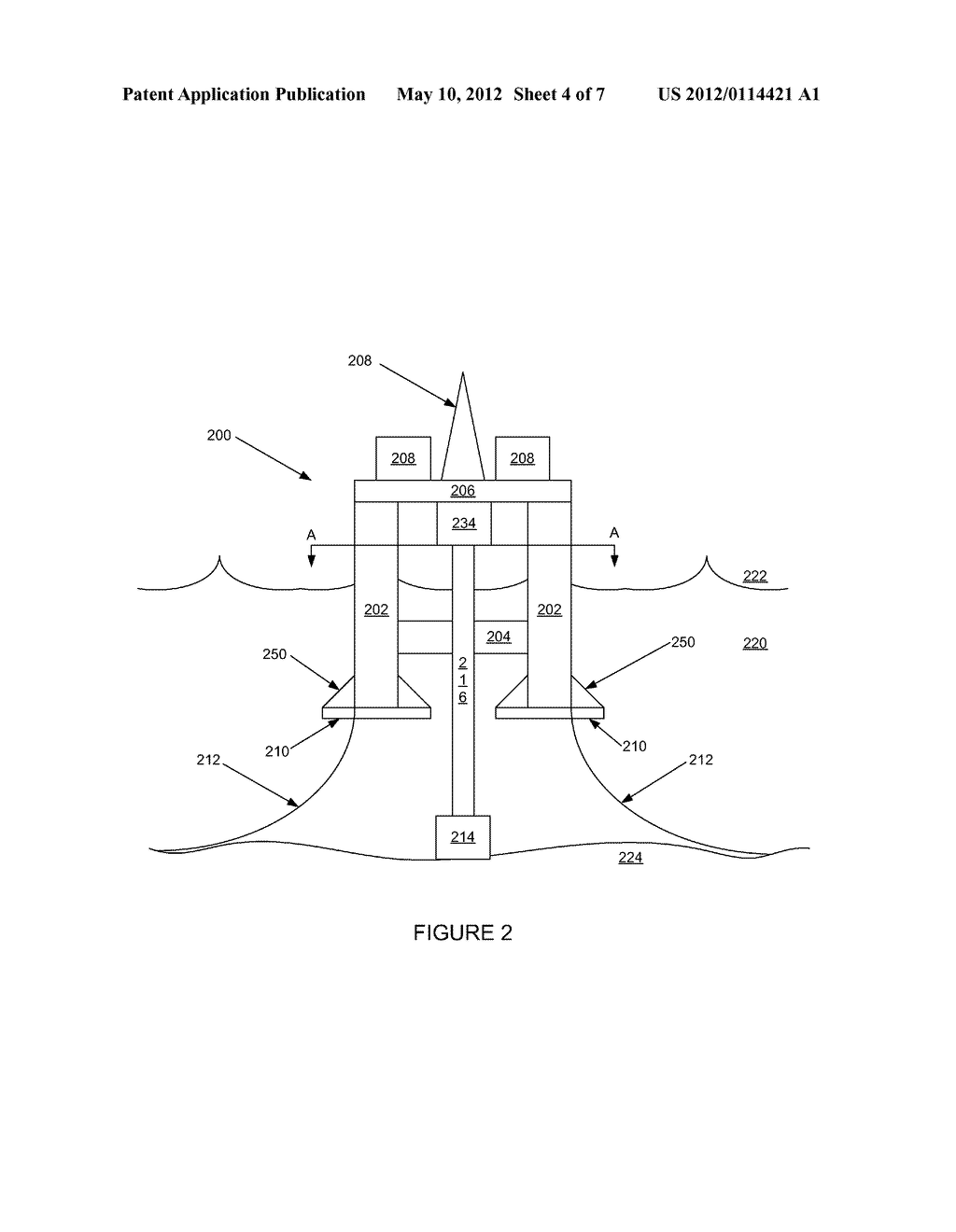 SEMI-SUBMERSIBLE FLOATING STRUCTURE - diagram, schematic, and image 05