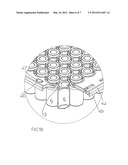 PACKAGE STRUCTURE FOR GLASS CONTAINERS FOR PHARMACEUTICAL USE diagram and image