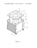 FAN HOLDER AND HEAT DISSIPATION DEVICE USING THE SAME diagram and image