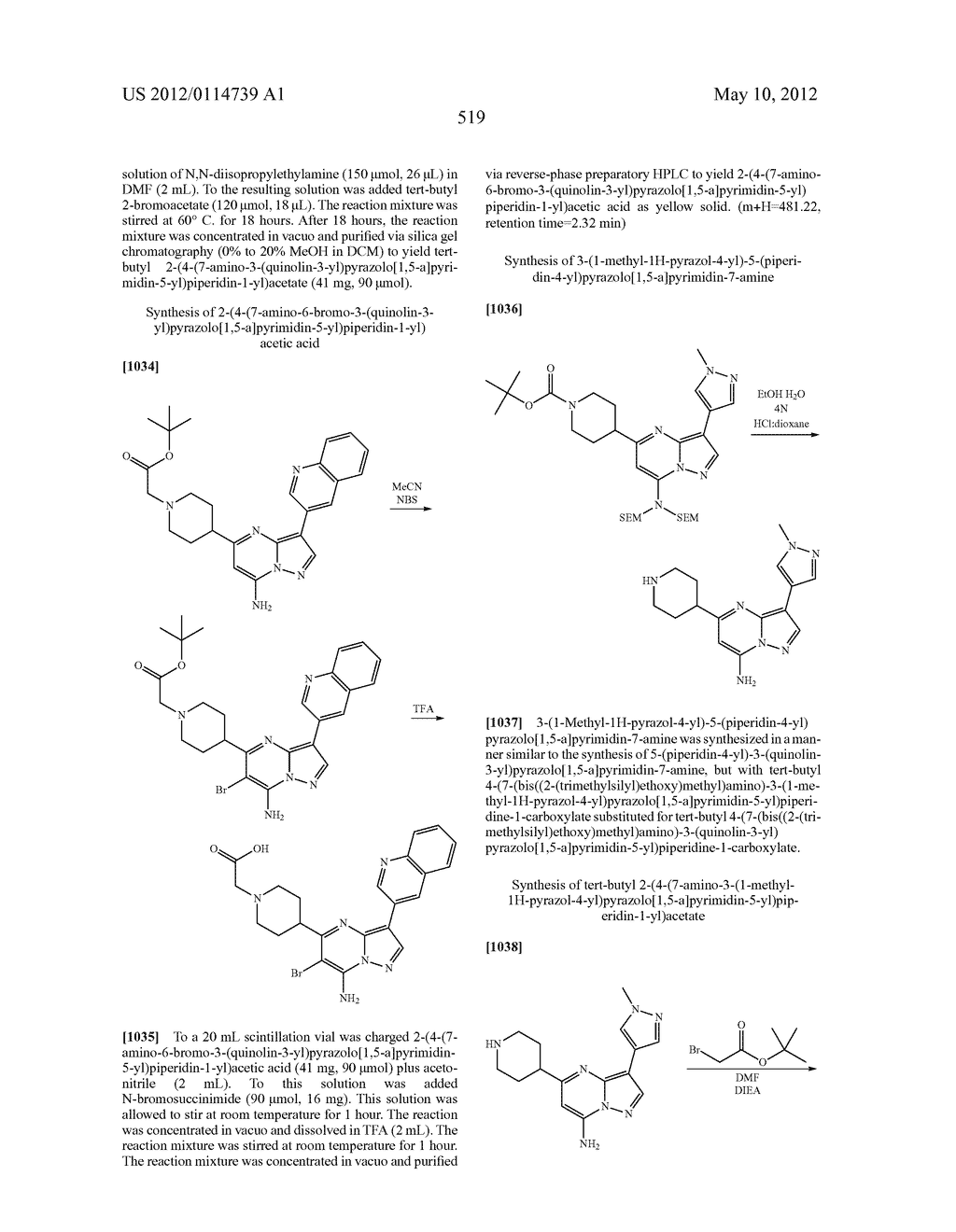 PYRAZOLO[1,5-a]PYRIMIDINE DERIVATIVES AS mTOR INHIBITORS - diagram, schematic, and image 520